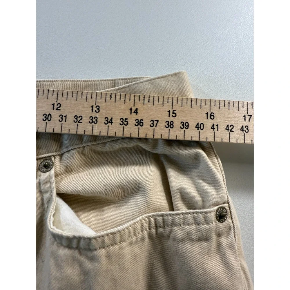 Lauren Jeans Co Ralph Lauren Khaki Pants Mens 31x29 Tan Cotton Straight Leg